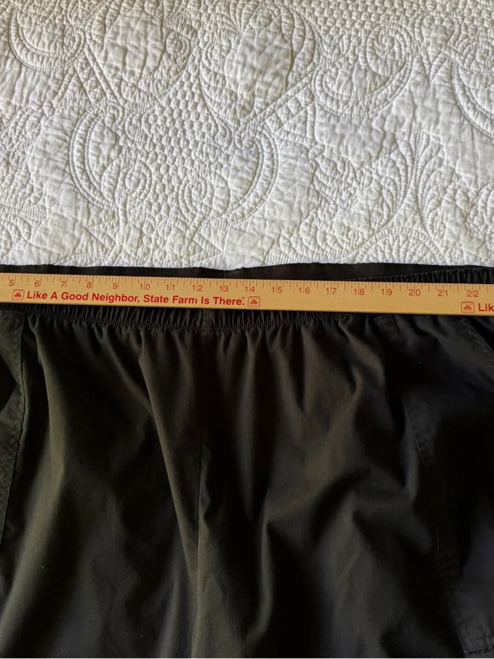 Cherokee Size 5X Black Men's Cargo Pants with Elastic‎ Waist